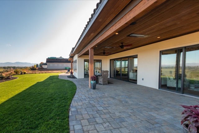 Covered Patio & Sliders